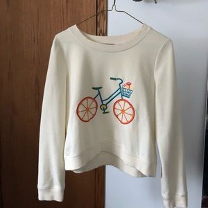 ModCloth cropped bicycle sweater